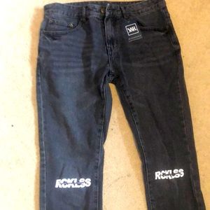 Young and Reckless Graphic Skinny Jeans